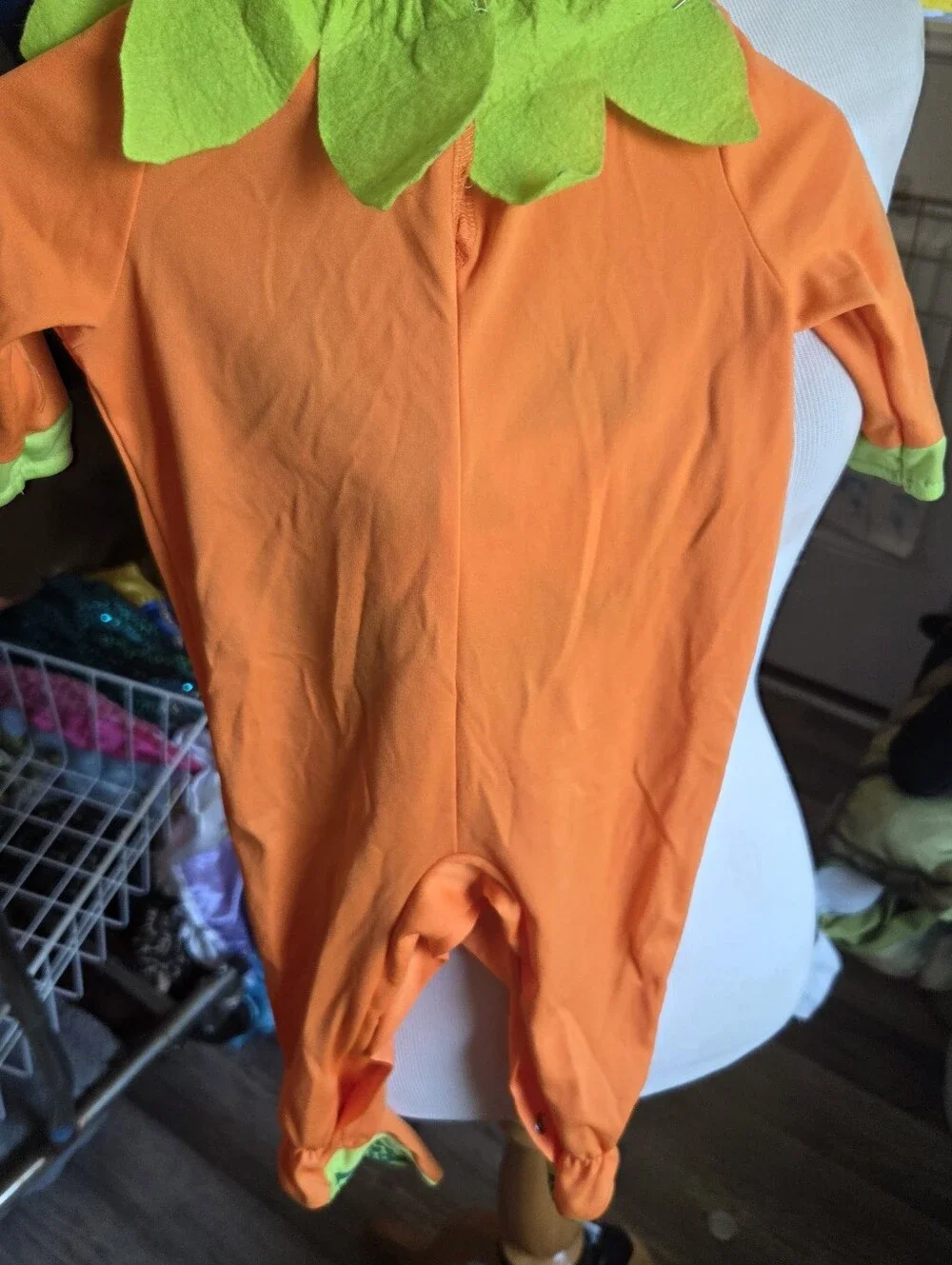 Kids Pumpkin Jack-O'-Lantern Costume - Orange & Green